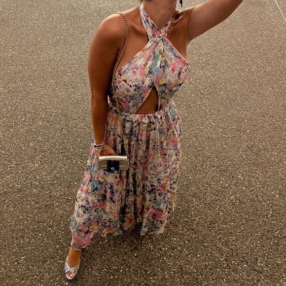 white dress off the shoulder Celestara Off The Shoulder Maxi Dress White